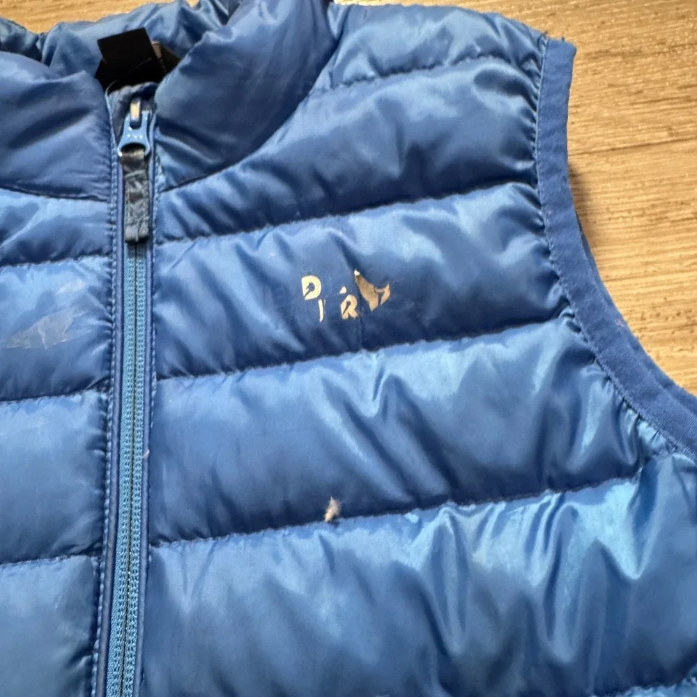 Eddie Bauer Vest Kids M 10/12 Blue Down‎ 650 Fill Puffer Winter Fall Gorpcore